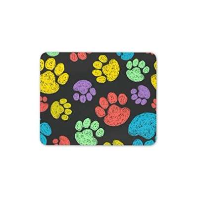 Image of Destination Vinyl Ltd Cool Paw Prints Mouse Mat Pad Cat Dog Mum Vet Pet Shop Gift Computer #13122