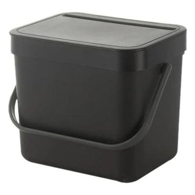Image of Gomice Hanging Trash Can With Lid, Wall Can, Kitchen Bin Cupboard For Cabinet Door, Under Sink, Mounted Waste Kitchen, Bathroom