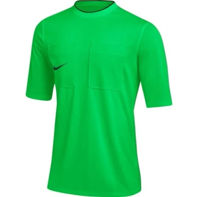 Image of NIKE DH8024 329 M NK DF REF II JSY SS 22 T Shirt Men&#039;s Green Spark/Black Size L