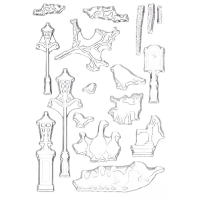 Image of Card io Christmastide Clear Stamp Set, Synthetic Material, 21 x 10.9 0.4 cm