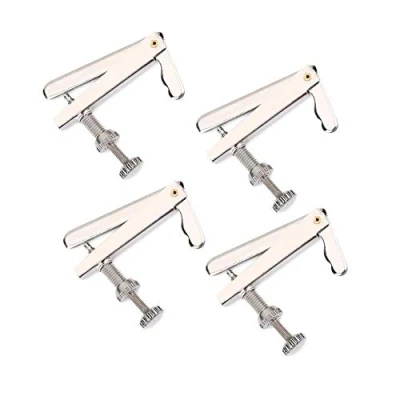 Image of Bnineteenteam Cello Fine Tuners, 4Pcs Tuners Adjuster Metal String Adjusters for 3/4 4/4 Cello, Tuner Violin Performance Accessory