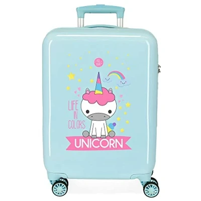 Image of Roll Road Little Me Green Cabin Suitcase 38x55x20 cm Rigid ABS Combination lock 34 Litre 2.5 Kg 4 Double Wheels Hand Luggage
