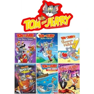 Image of Tom and Jerry Collection Volume # 3: Blast off Mars/ Hijinks &amp; Shrieks/ Summer Holidays/ Once Upon a Tomcat/ Kids Show Season 1/ Tales 6 [DVD, Pack] Region 1
