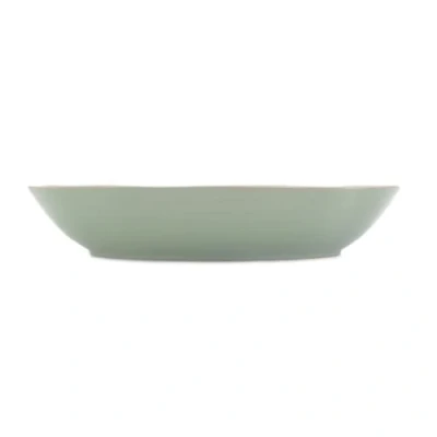 Image of Jamie Oliver Big Love Bowl, Green Organic Shape, Made from Speckled Stoneware, Deep Rustic Bowl for Curries, Salads, Dishwasher, Microwave, Oven Safe, 39x32CM