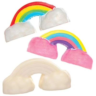 Image of Baker Ross AX130 Design Your Own Squeezy Rainbows, For Kids Arts and Crafts Projects (Pack of 4), Assorted