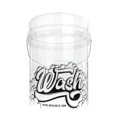 Image of Nuke Guys Car Wash Bucket, 20 Litres, Transparent Hand Cleaning Exterior, Accessories for Washing Car, Motorcycle, Bicycle