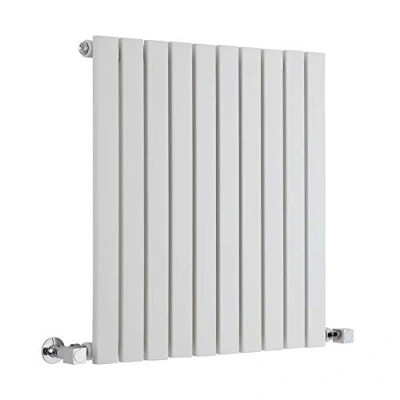Image of Milano Capri White Horizontal Single Flat Panel Radiator 635mm x 590mm