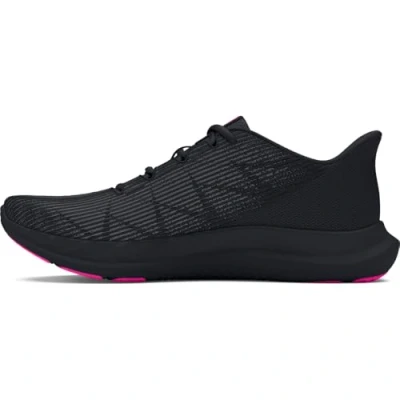 Image of Under Armour Ua W Charged Speed Swift Running Shoe Girl&#039;s, Black Rebel Pink, 1.5 UK