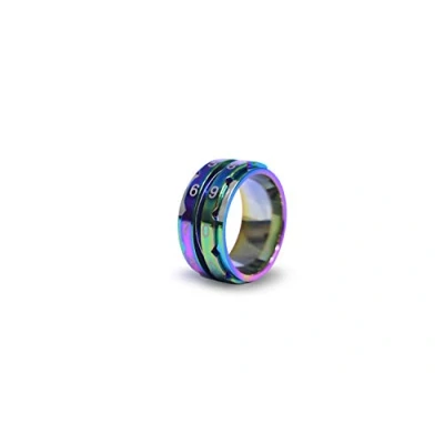 Image of KnitPro Row counter ring size 11 20.6mm rainbow 3pcs
