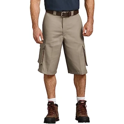 Image of Dickies Men&#039;s 13&quot; Loose Fit Twill Cargo Short Big, Desert Sand V1, 32