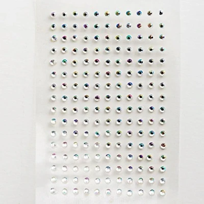 Image of Italian Options 2mm Iridescent Diamante Rhinestone Gem Crystal Stickers (176 pcs)
