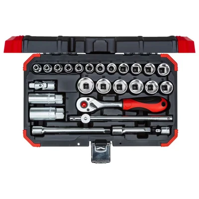 Image of GEDORE R59003026 RED Socket Set 3/8 size6 24mm 26pcs