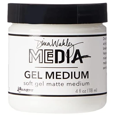 Image of Ranger Matte Gel Medium 4Oz, Acrylic, Multicolour, 118.3 ml (Pack of 1)