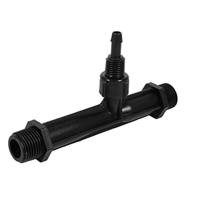 Image of Venturi Type Fertilizer Injector, 1/2&quot; 3/4&quot; 1&quot; Inch Irrigation Tube Garden Injector Plastic Black Drip Kit(1/2&#039;&#039;)