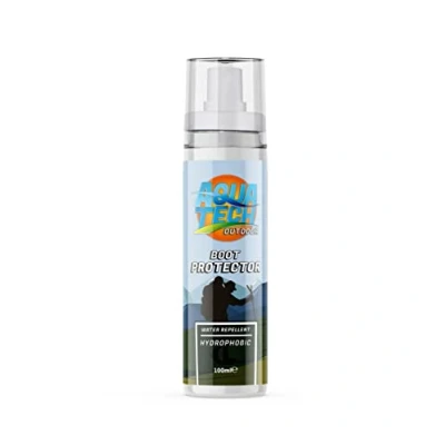 Image of Aqua Tech Shoe Boot Protector Waterproofing Spray Liquid and Stain Repellent for Wet Weather Hiking Garments 100ml, 100ml