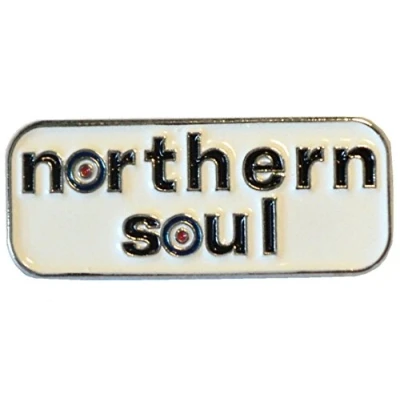 Image of Northern Soul With RAF MOD Target Roundel Metal Enamel Badge