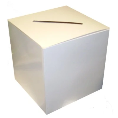 Image of NCWholesale White Wedding Card Boxes 30cms x
