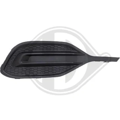 Image of 39163605 Bumper Grill DIEDERICHS 1808146 Right for vehicles without front fog light