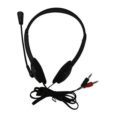 Image of Brussel Wired Over Ear Headphones with Microphone Foldable Headsets Stereo Headset for 3.5mm PC Computer Laptop Random