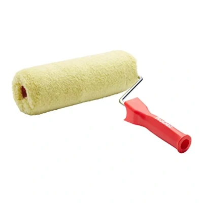 Image of ProDec PRRF006 9 inch Masonry Woven Paint Roller and Frame, Heavy Duty Set for Painting with Smooth Textured Paints on Exterior Walls, 9&quot;