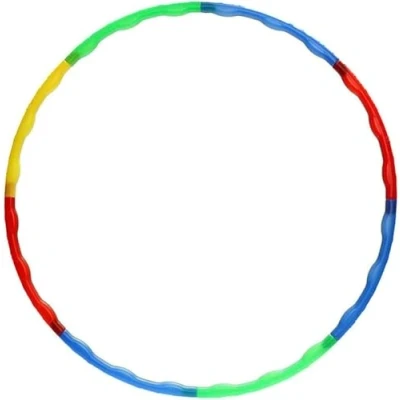 Image of SDMAX Classic Exercise Training hula hoop Consists of 8 Inter Lockable Pieces (Multicolour), Ring for Aerobics and weight Loss, hoola hoop, plastic (2 Pcs)