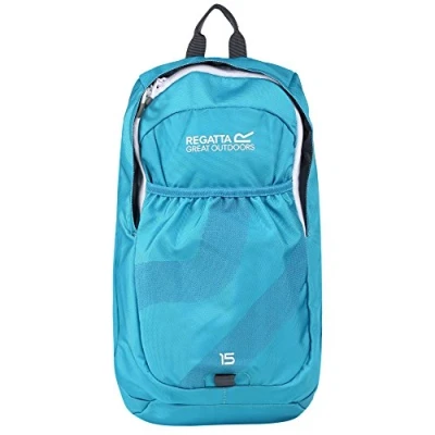 Image of Regatta Bedabase II Hardwearing Comfort Strap Backpack Aqua/White, 15 Litre