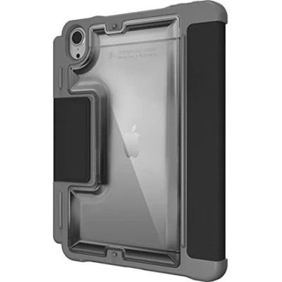 Image of STM Dux Plus for iPad Mini 6th Gen (2021, 8.3 inch) Rugged Case with Apple Pencil Holder, Magnetic Closure to Stand and Sleep/Wake Cover Mil Spec Drop Tested Black (STM 222 341GX 01)