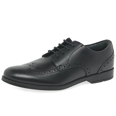 Image of Start rite Boy&#039;s Unisex_Child Brogue Pri, Black Black, 13.5 UK