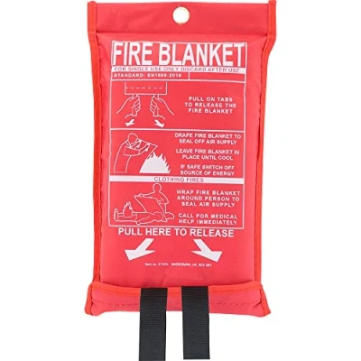 Image of 3 X FIRE Blanket Home Safety Large Quick Release Protection 1M in Bag Work