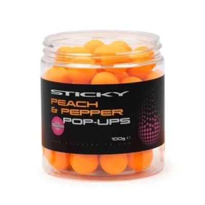 Image of STICKY BAITS PEACH &amp; PEPPER POP UPS 12MM PEP12