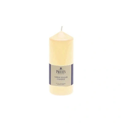 Image of Price&#039;s Candles 6&quot; Ivory Pillar Smokeless Burn Unscented Slow Burning Non Drip Multi Purpose