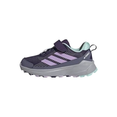 Image of Adidas Terrex Trailmaker 2.0 Unisex Hiking shoes for kids, Size: 10.5K, Aurora/powder/semi flash aqua Synthetics/textile