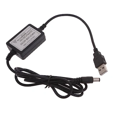 Image of JSGHGDF DC5V to 12V USB Step Up Converter Cable Power Supply Adapter Cord with 5.5 2.1mm