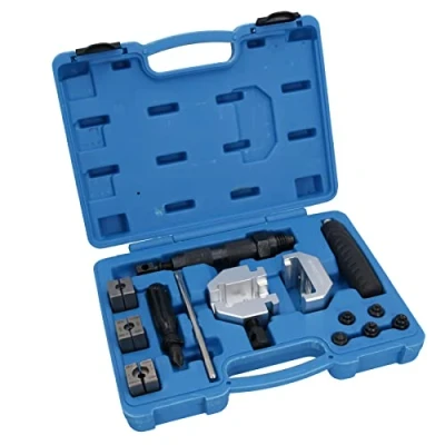 Image of AB Tools Brake Pipe Flaring Tool Kit SAE + DIN Flares On 3/16 4.75mm 5mm 1/4&quot; Pipes