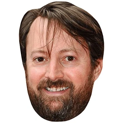 Image of David Mitchell (Beard) Celebrity Mask, Flat Card Face, Fancy Dress Mask