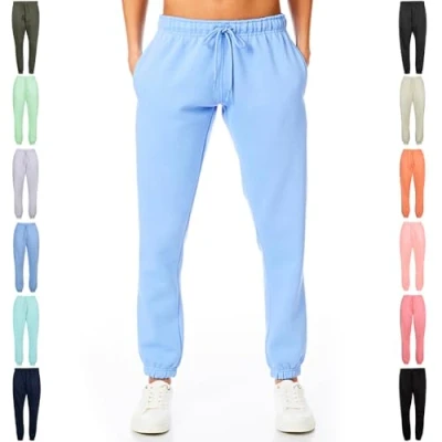 Image of Light &amp; Shade LSLPNT006 Women&#039;s Pastel Brights Loungewear Sweatpants Joggers Jogging Pants Bottoms Purple