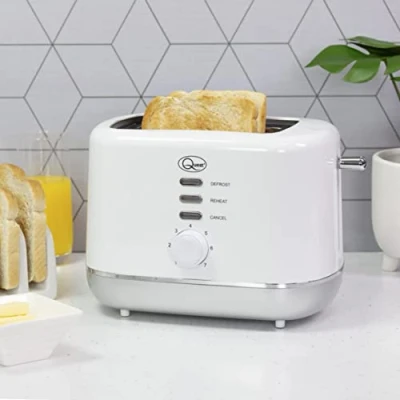 Image of Quest 2 Slice Toaster White and Silver