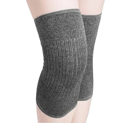 Image of Cashmere Knee Warmer Stretchy Knit Arthritic Sleeve Cosy Night Sleep Wrap Pad Brace Support Band Pain Relief Warming Braces Best for Cold Knee,Knee Problems, Elders Gift