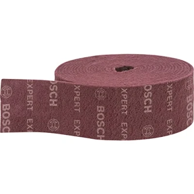 Image of Bosch Professional 1x Expert N880 Fleece Roll (for Steel sheets, Width 115 mm, Length 10 m, Accessories Hand Sanding)