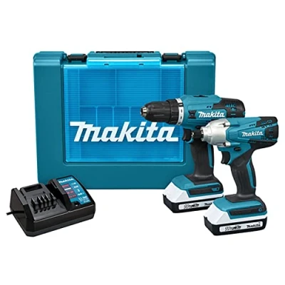 Image of Makita DK18922A 2 Piece 18V Li ion G Series Combo Kit Supplied in a Carry Case