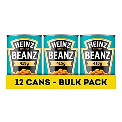 Image of Heinz Beanz, 415 g (Pack of 12) Vegan Baked Beans in a rich Tomato Sauce