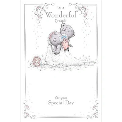 Image of Me to You Tatty Teddy Greetings Card Wonderful Couple Wedding