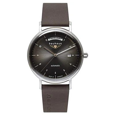 Image of Bauhaus Men&#039;s Quartz Watch 2162 1, Charcoal, One Size, Straps