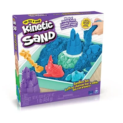 Image of Kinetic Sand Sandbox Set V2 Blue FR Styles Vary