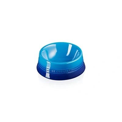 Image of Le Creuset Azure Stoneware Medium Pet Bowl