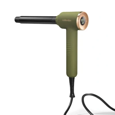 Image of Mdlondon CURL 4 in 1 Right Angled Curling Wand Olive Green