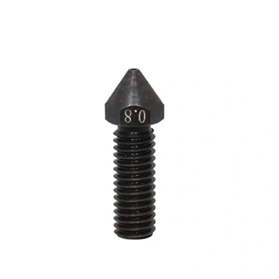Image of 1pc M6 High Temperature Flow Hardened Steel Nozzle 0.8mm Compatible with 1.75mm Sidewinder 3D Printer Volcano Hotend Heat Block(0.8mm)