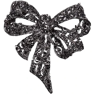 Image of Bearman Vintage Brooches for Women Black Brooch Pin Fashion Jewelry Coat Accessories Elegant Style