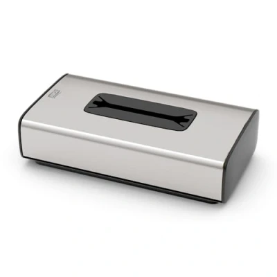 Image of Tork 460013 Facial Tissue Dispenser/Tissue Box Compatible with F1 Face Dispenser System/Stainless Steel, One Size