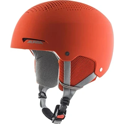 Image of ALPINA Unisex Children, ZUPO ski helmet, pumpkin orange matt, 51 55 cm